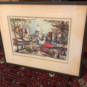 Paris, La Place du Tertre et le Sacré Coeur